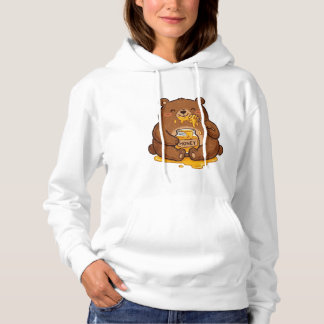 Süßer Bär Teddybär isst Honig Kaffeetasse Hoodie