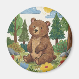 Süßer Bär Waldtier Magnet