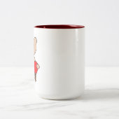 Süßer Bär Zweifarbige Tasse (Mittel)