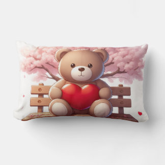 Süßer Bärenmoment – Kuschelkissen Natur Lendenkissen