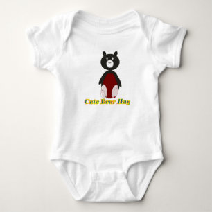 Süßer Bärenumarmungs-Body Baby Strampler