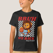 Süßer Basketball Löwe BRUH WE BACK Zurück zur Schu