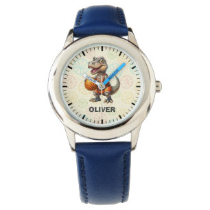 Süßer Basketballspieler-Dinosaurier Armbanduhr