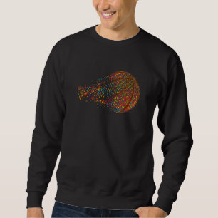 Süßer Basketballspieler mit Punkten International  Sweatshirt