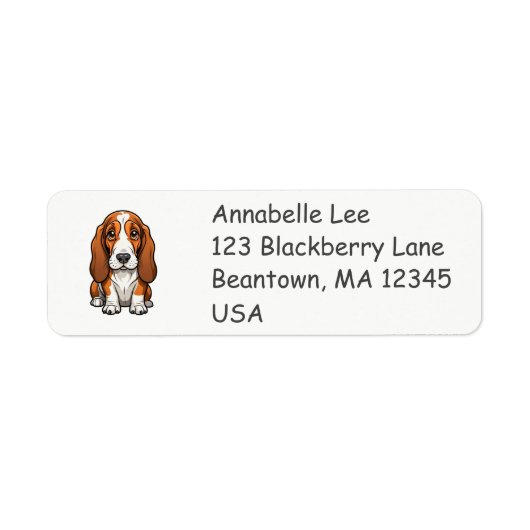 Süßer Basset Hound (Vorne)