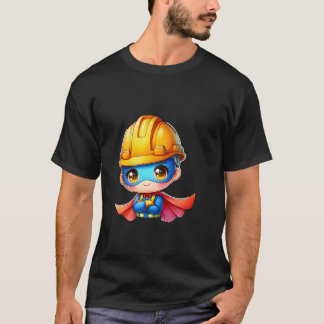 Süßer Bauarbeiter Superheld Erbauer Superheld T-Shirt