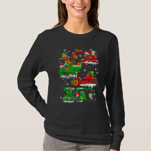 Süßer Baustellenfahrzeug Weihnachtsbeleuchtung LKW T-Shirt