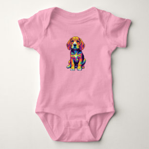 Süßer Beagle Baby Strampler