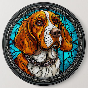 Süßer Beagle-Hund Button