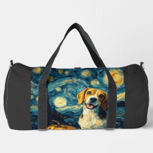 Süßer Beagle Hund Halloween Jack O Lantern Kürbis Duffle Bag
