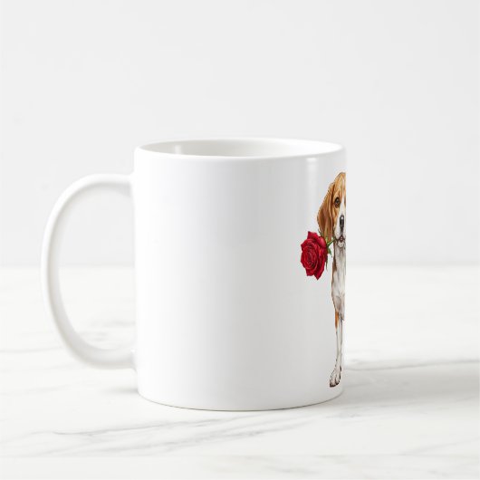 Süßer Beagle-Hund Kaffeetasse (Links)