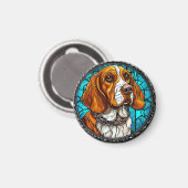 Süßer Beagle-Hund Magnet (Vorderseite/Rückseite)