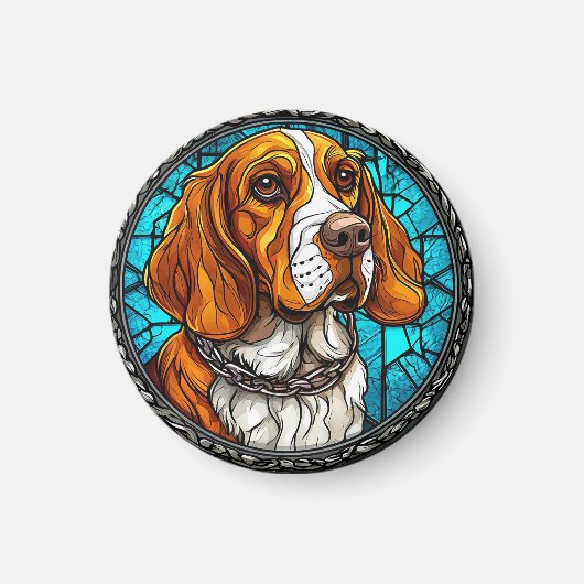Süßer Beagle-Hund Magnet (Vorne)