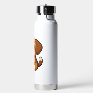 Süßer Beagle-Hund Pizza Pizza-Liebhaber Cartoon Trinkflasche