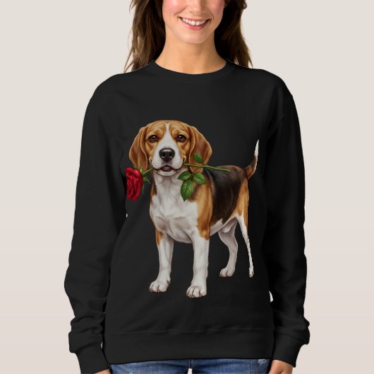 ‏Süßer Beagle-Hund Sweatshirt (Vorderseite)