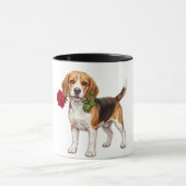 ‏Süßer Beagle-Hund Tasse (Zentrum)