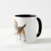 ‏Süßer Beagle-Hund Tasse (VorderseiteRechts)