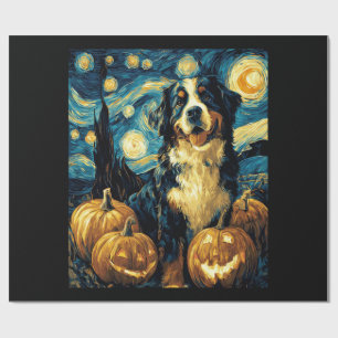 Süßer Berner Sennenhund Halloween Jack O Lantern Geschenkpapier