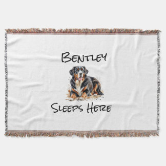 Süßer Berner Sennenhund personalisieren Decke
