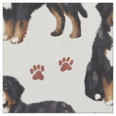 Süßer Berner Sennenhund Stoff (Nahaufnahme)