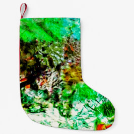 Süßer beruhigender abstrakter Weihnachtsstrumpf, Kleiner Weihnachtsstrumpf
