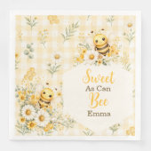 Süßer Bienenhonigwaben Serviette (Vorderseite)