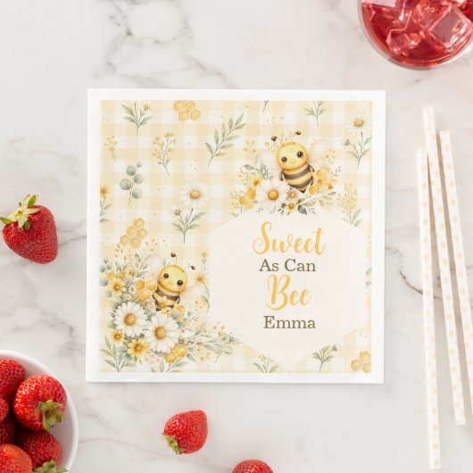Süßer Bienenhonigwaben Serviette (Beispiel)