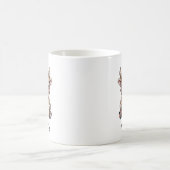 Süßer Bison liest ein Buch Custom Kaffeetasse (Mittel)