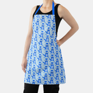 Süßer blauer Baby-Jungen-Fuchs-Muster Schürze