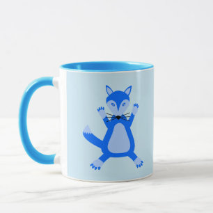 Süßer blauer Baby-Jungen-Fuchs Tasse