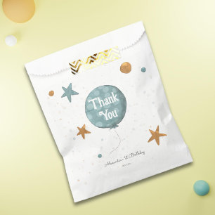 Süßer blauer Ballon 1. Geburtstag Geschenktütchen