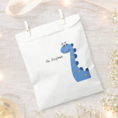 Süßer blauer Dinosaurier - Benutzerdefinierter Nam Geschenktütchen (Ausgeschnitten)