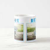 Süßer blauer Hund oder Haustierfoto Kaffeetasse (Mittel)