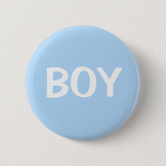 Süßer blauer Junge Baby-Geschlechtsenthüllungs-But Button (Vorderseite)