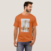 Süßer blauer mit Augen Kitty T-Shirt (Vorne ganz)