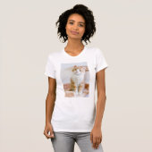 Süßer blauer mit Augen Kitty T-Shirt (Vorne ganz)