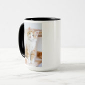 Süßer blauer mit Augen Kitty Tasse (Vorderseite Links)