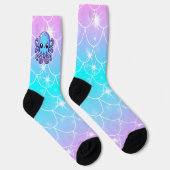 Süßer blauer Oktopus Socken (Rechts)