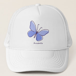 Süßer blauer Schmetterling Sommer Truckerkappe