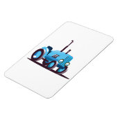 Süßer blauer Traktor Magnet (Linke Seite)