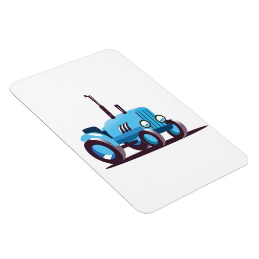 Süßer blauer Traktor Magnet (Rechte Seite)