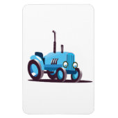 Süßer blauer Traktor Magnet (Vertikal)