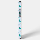 Süßer blauer Vogel iPhone Hülle (Linke Seite)