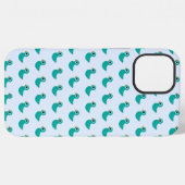 Süßer blauer Vogel iPhone Hülle (Rückseite (Horizontal))