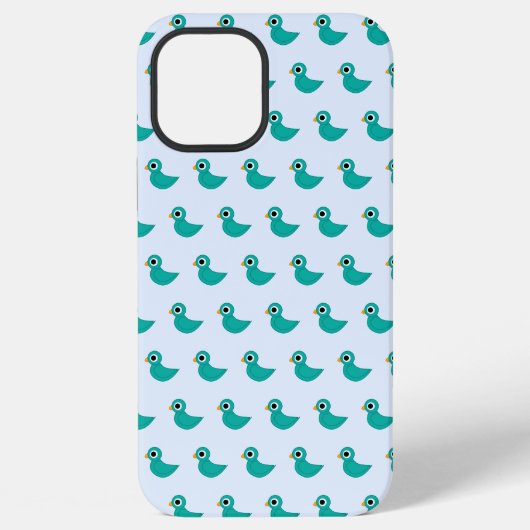 Süßer blauer Vogel iPhone Hülle (Rückseite)