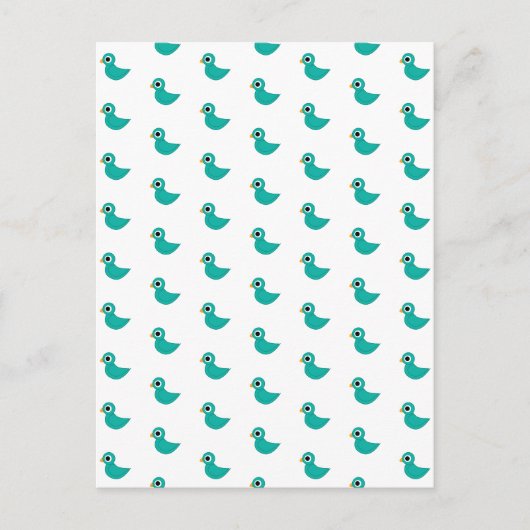 Süßer blauer Vogel Postkarte (Vorderseite)