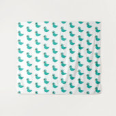 Süßer blauer Vogel Wandteppich (Vorderseite (Horizontal))