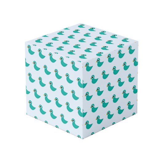 Süßer blauer Vogel Würfel (Vorderseite Schrägansicht)