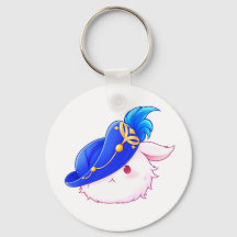 Süßer blauer Zauberer-Hasen-Aufkleber