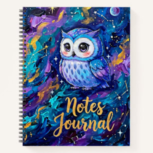 Süßer Blaueule-Notizbuch Notizblock